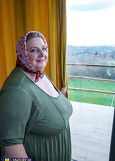 Mature.nl - This Toyboy Has A Big Ass Fetish And Loves BBW Huge Breasted Facesitting Granny Jana