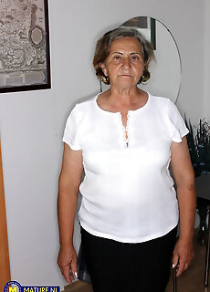 Young Guy Roberto Fucking His 68 Year Old Hairy Granny Neighbor Jana W. Hard In The Livingroom